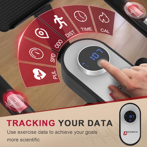 Decorcn Exercise Bike for Home Use with APP, Magnetic Resistance Spin Bike with Large Tablet Holder & Comfortable Seat, Upgraded LCD Monitor for Quiet Home Cardio Workout, Max 330LBS Capacity - Image 5