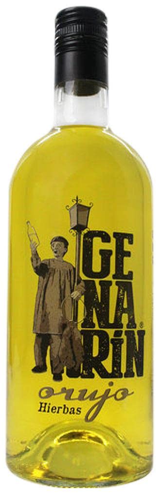 3 × Licor de hierbas Genarín Orujo de Hierbas (Caja de 3 Botellas de 70 cl)