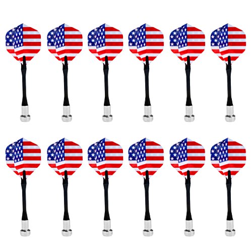 Preisvergleich Produktbild perfeclan 12 Teile / Satz USA Nationalflagge Sicherheit Magnetpfeile Für Magnet Dartscheibe