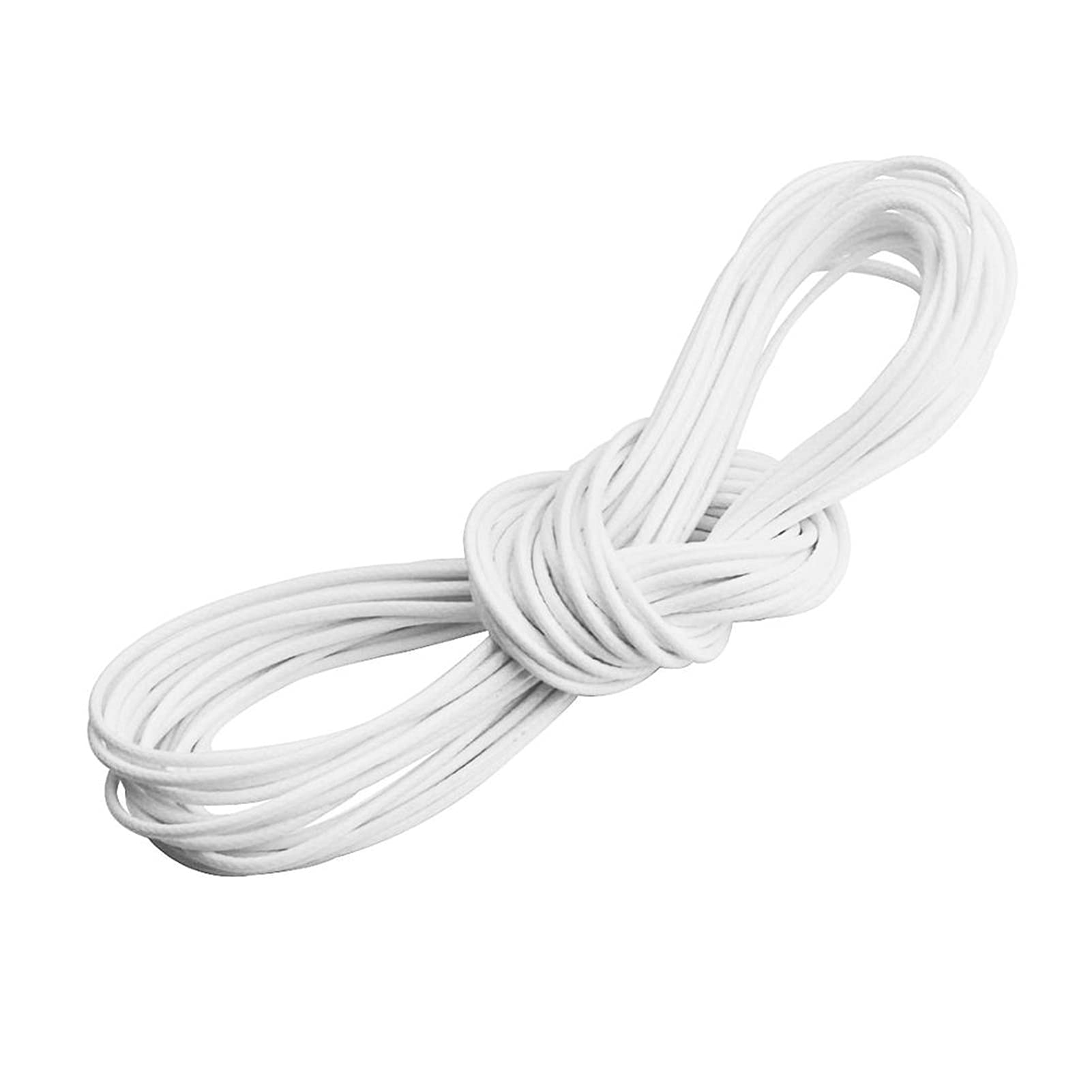 Cotton Cord, Cotton Wax Cord 2mm Multicolor For DIY Jewelry Making(Blanco)