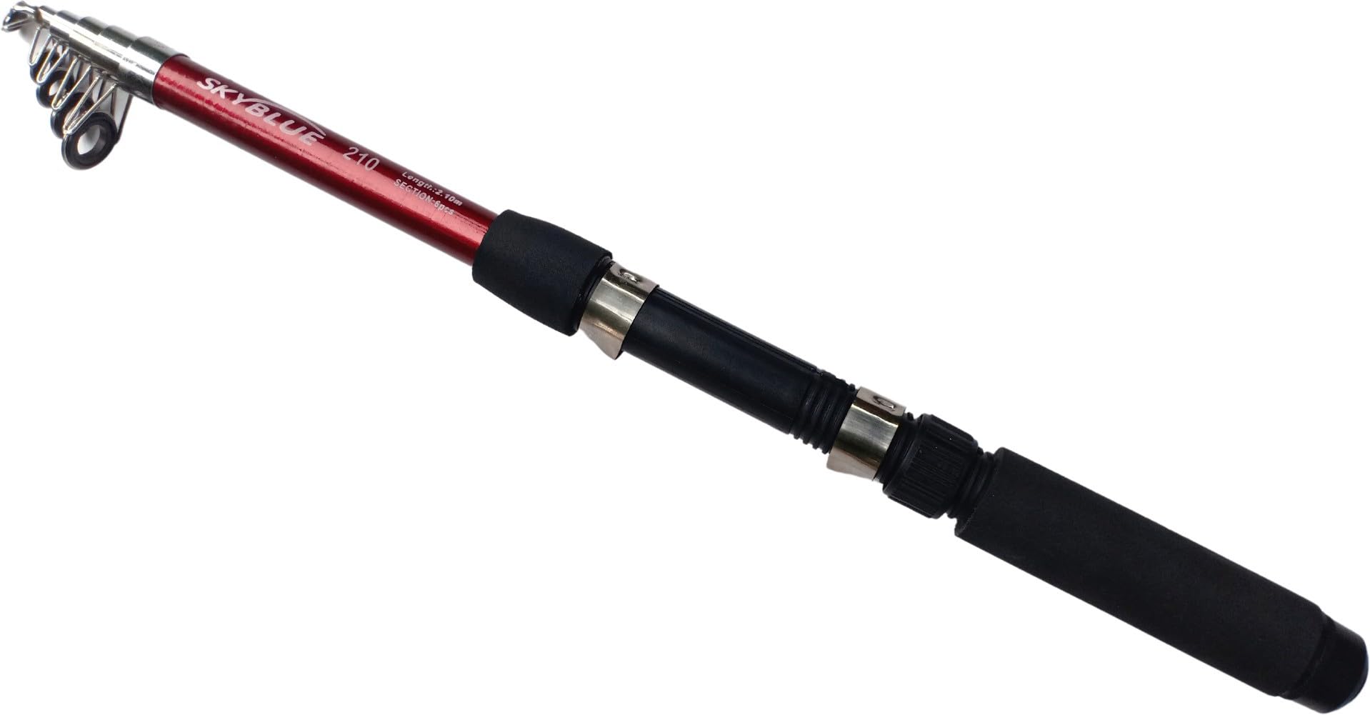 Telescopic Glass Fiber Spinning Fishing Rod, Tournament Quality, Medium Weight, Sensitive, Casting & Jigging, Multicolor, Adult, Fast Action, Fiber Glass, Muskie, Trout, Bass, Salmon