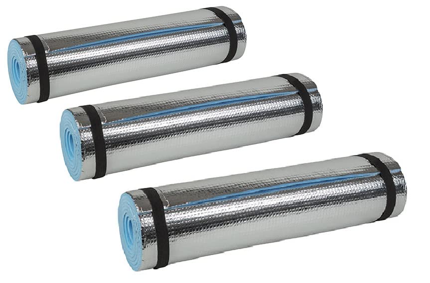 Tapis Aluminium Idena 50x180 Cm - Isolant Thermique, Léger, Pour Yoga, Camping, Plage