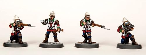 Miniatura 6 de Death Fields: Bulldogs (24 figuras de plástico duro de 1.102 in) - Fabricado en los Estados Unidos