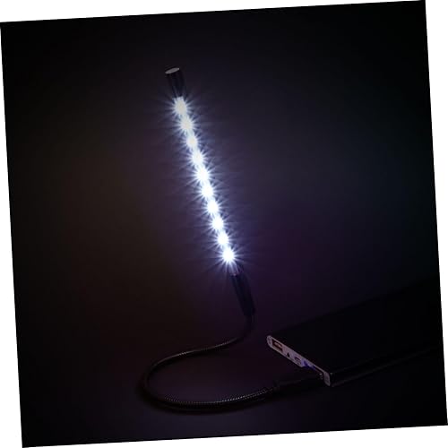 Miniatura 7 de OSALADI 4 unids luz de ojo mini lámpara de mesa computadora escritorio luz de metal teclado LED luz de lectura LED cuello de cisne luz de noche