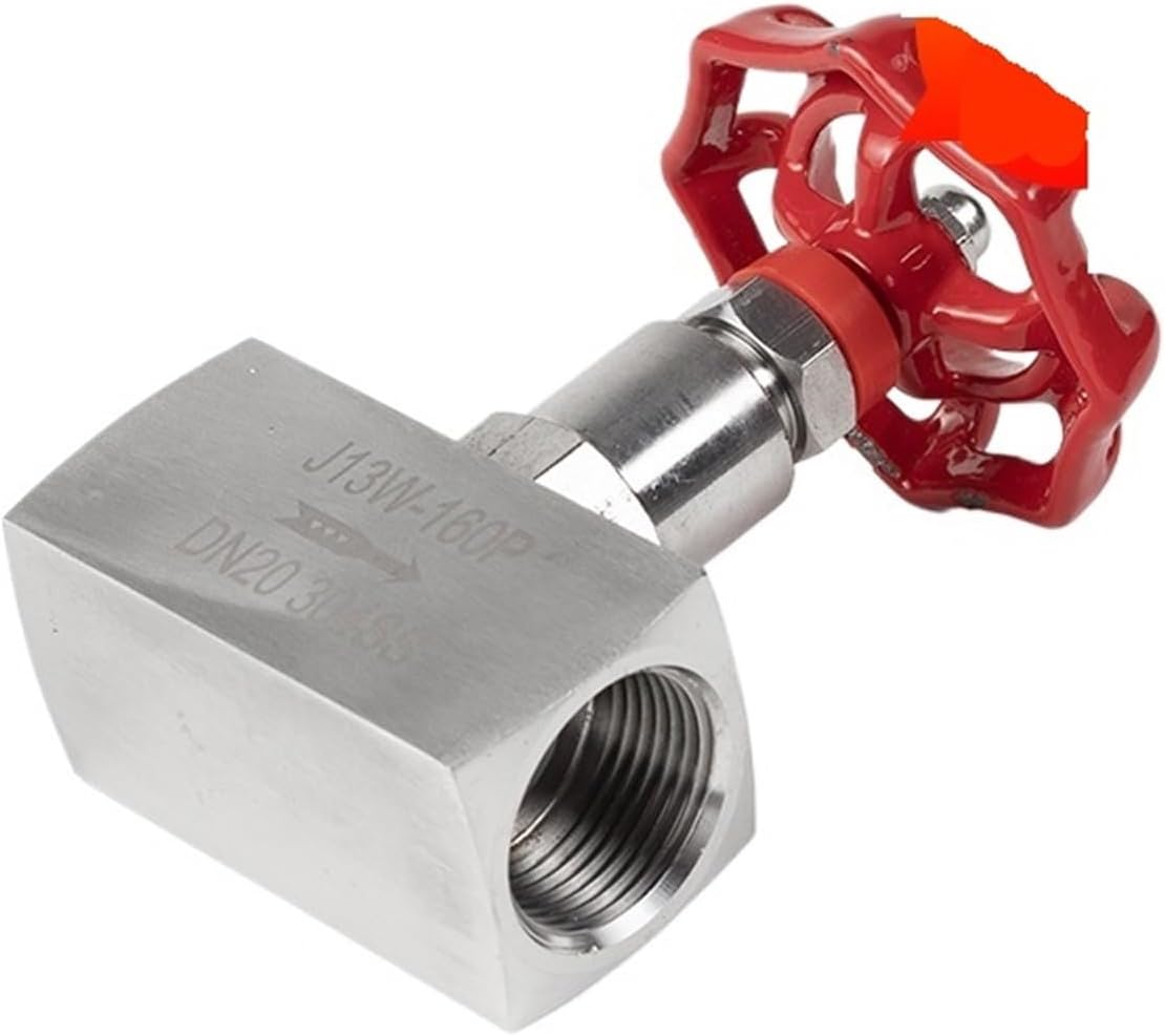1pcs 304 stainless steel needle valve J13W-160P threaded high-pressure needle valve internal thread stainless steel ball valve 4 poin(DN15,201material quality)