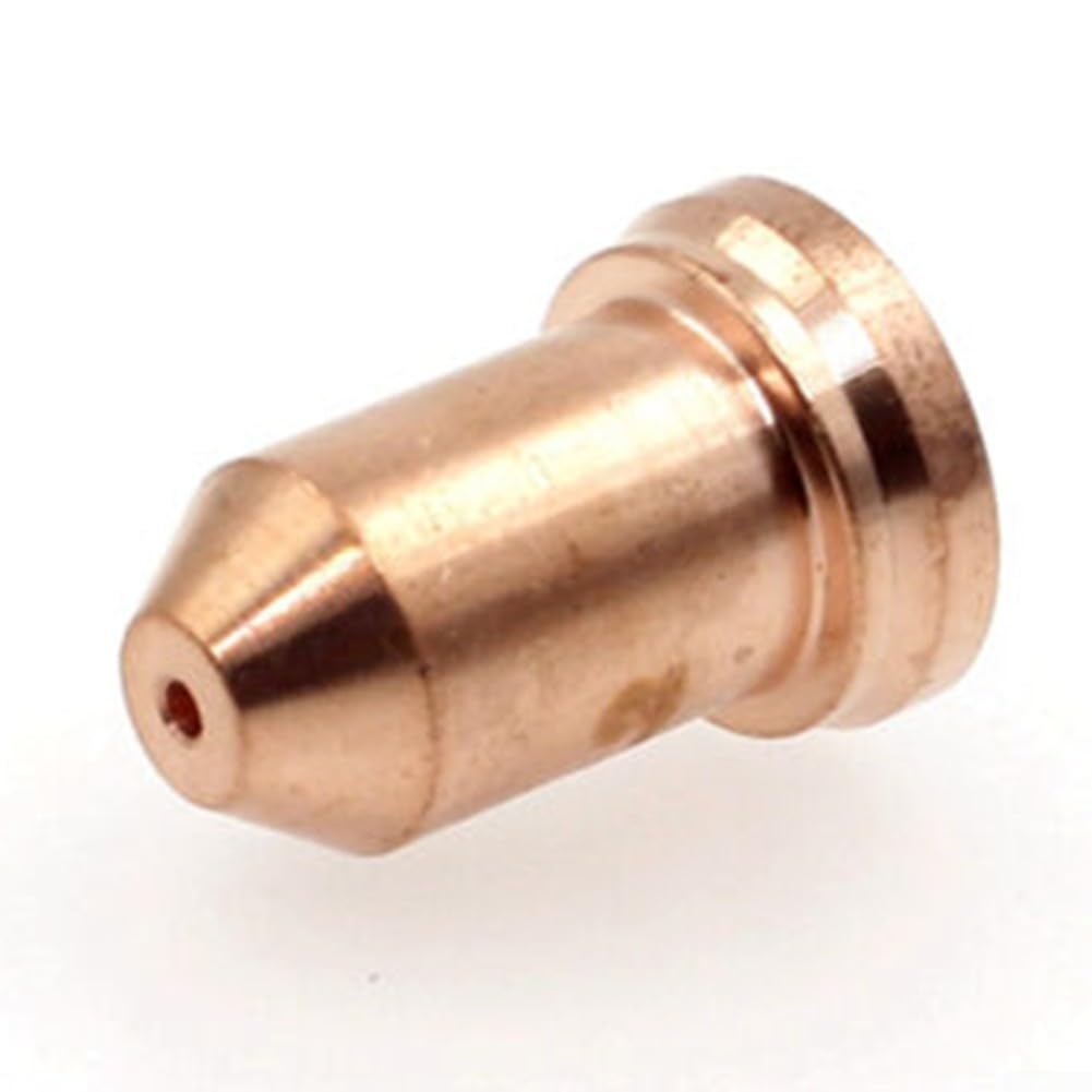 Plasmaschneid-Verbrauchsmaterial-Set mit 52558 Elektroden und 51311 Spitzen, 1,0 mm, 1,2 mm, kompatibel mit IPT-80 PT80 PT-80 Plasmabrenner, inklusive 20 Elektroden und 20 Spitzen für präzise