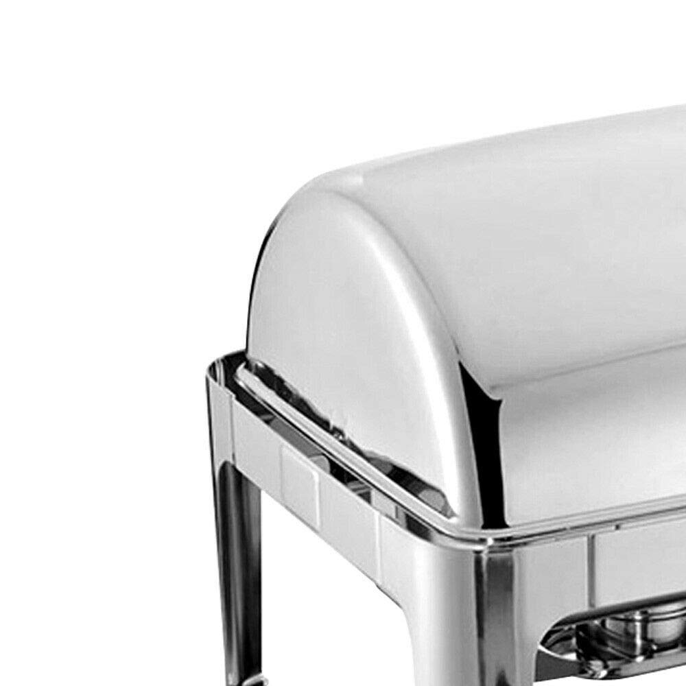 Scaldavivande da 9 l, in acciaio inox, resistente per chafing Dish Buffet, con 2 bruciatori, per buffet, ricevimenti di catering, kitchen party