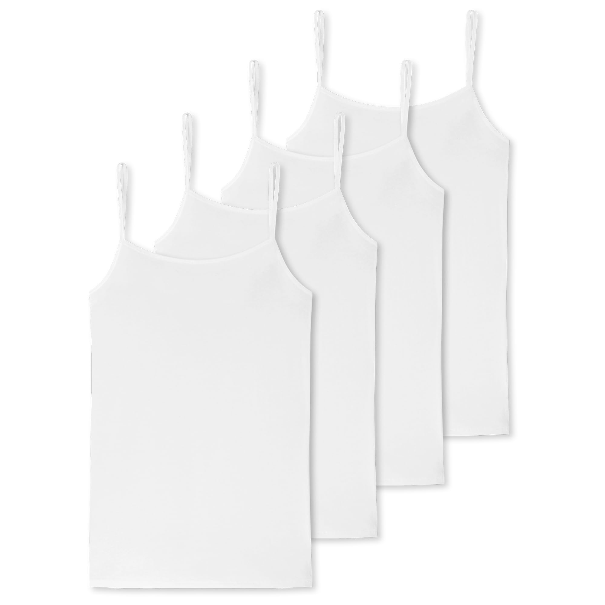 Schiesser Damen Spaghetti-Top Organic Cotton | 4er Pack