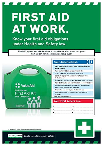 Affiche secourisme au travail A2 VSafety pour réagir face aux urgences