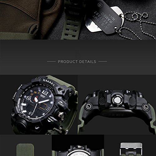 Relógio de pulso tipo Militar pulseira verde.lindo demais.!!!