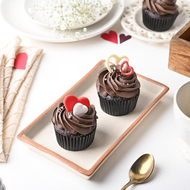 FlowerAura Delicious Fresh Chocolate Cupcakes With Heart Topup For Birthday, Anniversary, Valentine's Day, Mother's Day, Father's Day, Women's Day, Baby Showers & Parties (Same Day Delivery) (2Pcs)-image-26