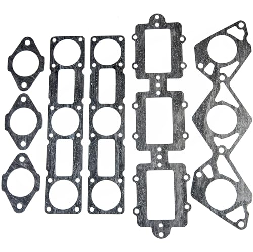 SBT Intake Gasket Kit for Yamaha 1200 Non-PV GP1200/Exciter 270/Exciter SE/LS 2000/SUV/Runner SUV/Runner XLT/AR210/LS 210/LX 210 1997 1998 1999 2000 2001 2002 2003 2004 2005