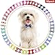 Netspower Hunde Haarschmuck Schleife Kopfschmuck, 50Pcs Haarnadel Haustiere Hundehaare Bögen Zubehör Pet Schmetterling Haarspange mit Gummibändern