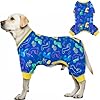 KYEESE Dog Pajama for Dog Pajamas Medium Size Dog with Dinosaur Soft Material Stretchable Dog Pajamas Cute Dog Onesie Dog Clothes Dog Outfit Onesie Dog Apparel Dog Pjs XX Large