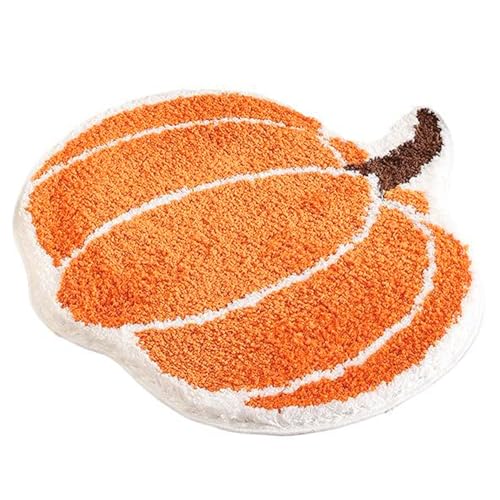 Tapis de bain d'Halloween moelleux et doux au design soigné de 61 x 61 cm