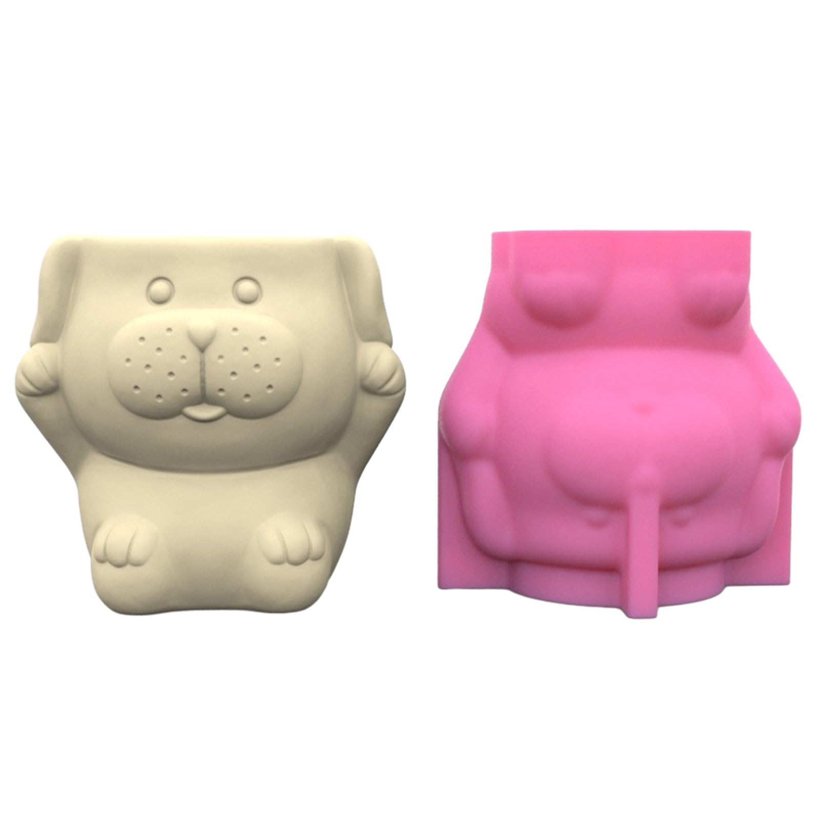 Jazuaiao Casting Plant Pots Mold Molds, Silicone Mold Pendant 3D Geometric Decorations Molds Flowerpot