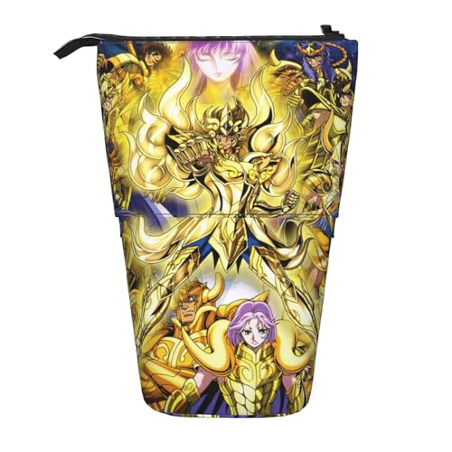聖闘士星矢(9) ペンケース 筆入れ 立つ 伸縮式 筆箱 小物収納 軽量 学生用 子供 社会人用 お祝い 入学 進学 入職 プレゼント