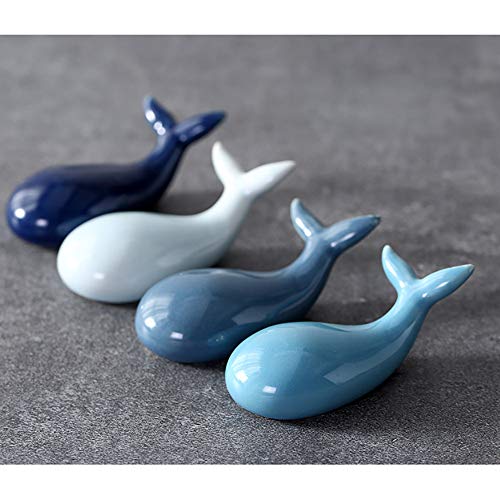 image for RAYNAG 4 Pack Dolphin-shaped Chopstick Holders Ceramic Fork/Spoon Rest