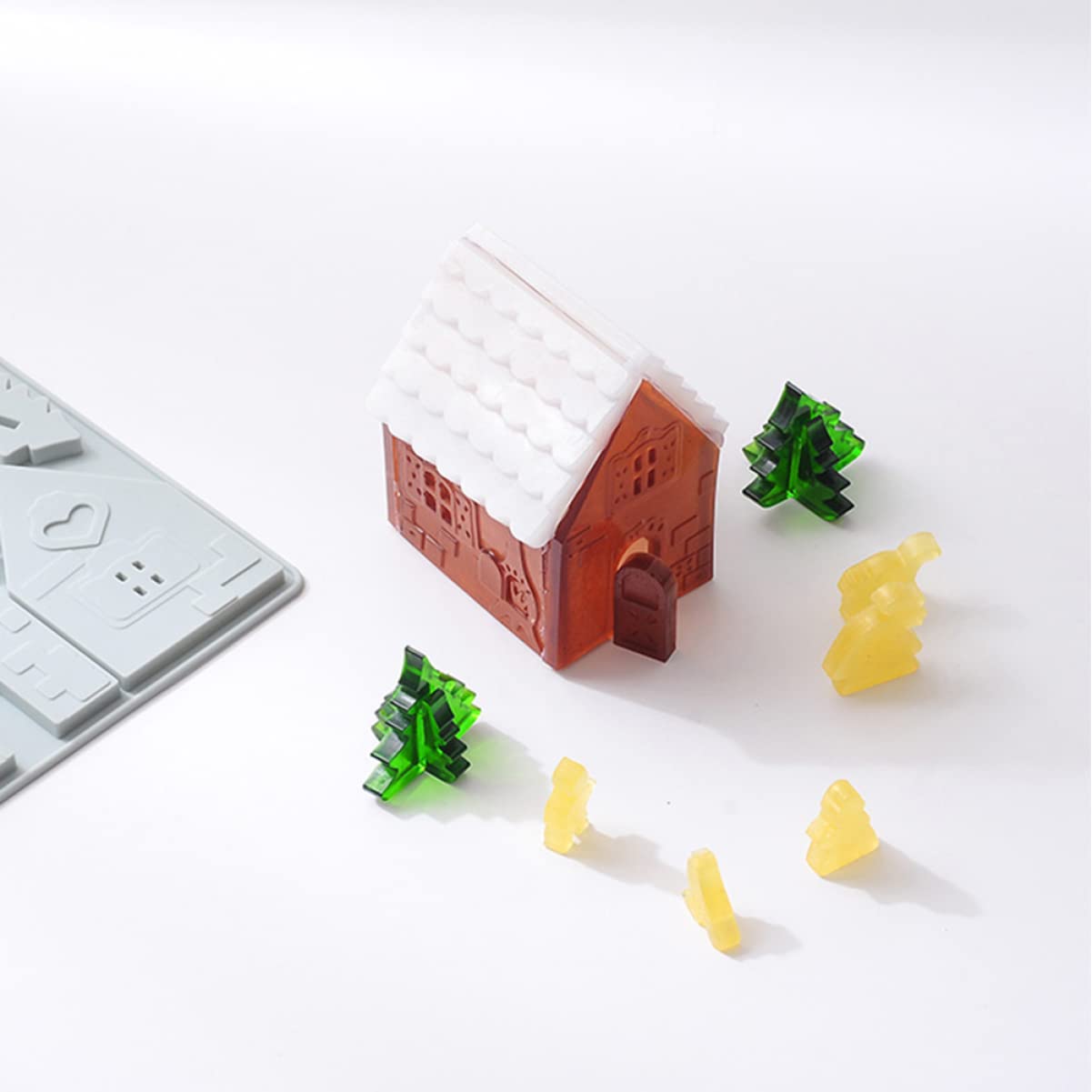 COLLBATH 6 Ensembles Outils De Cuisson De Gâteaux Moule À Cake Pops Cookie Moule Gateau Noel Noel Gateau De Cuisson En Silicone De Fabrication De Nourriture 2 Pièces * 6