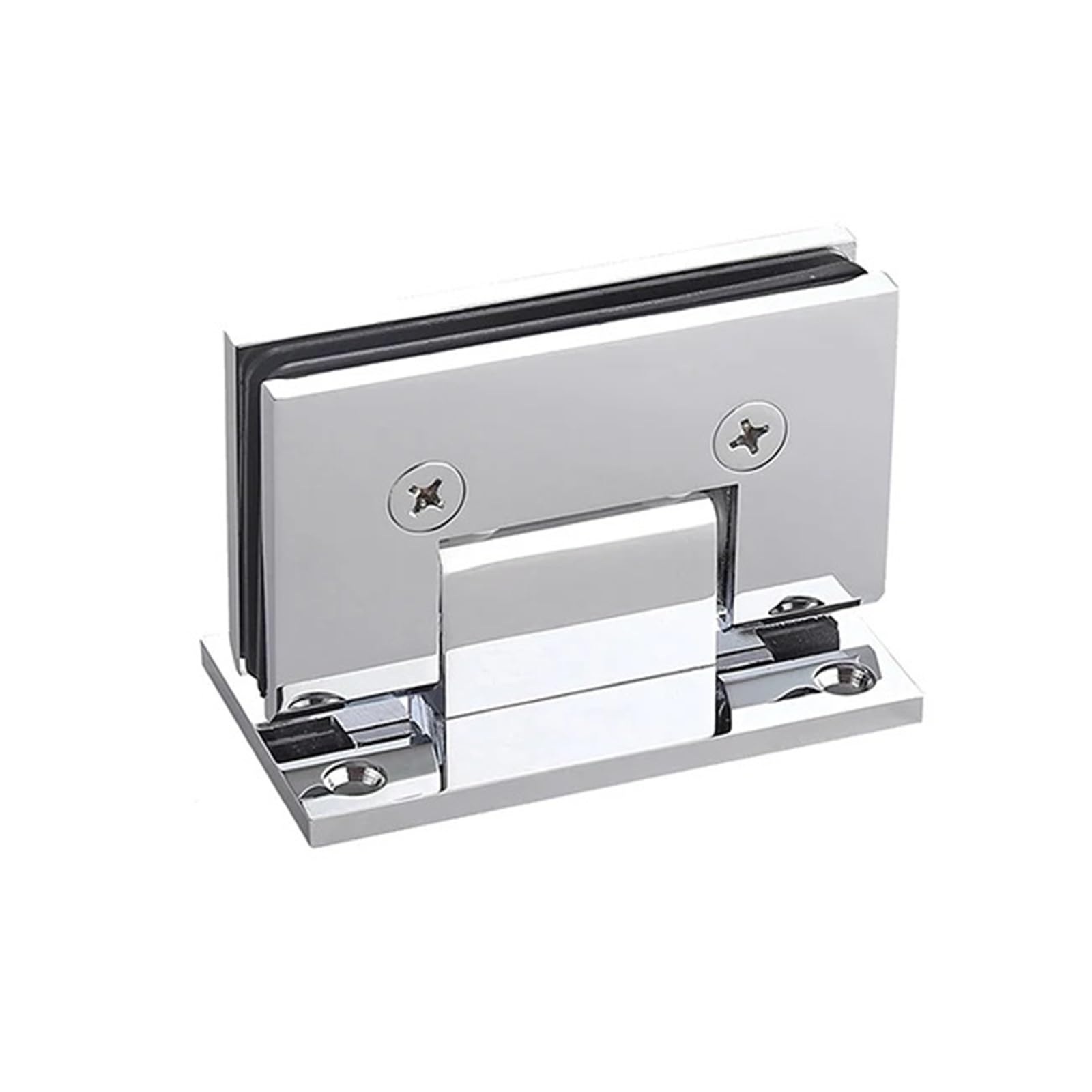 Cnyuon One Color Bathroom Glass Clip 304 Stainless Steel Door Hinge Double Page Shower Room For Glass Door