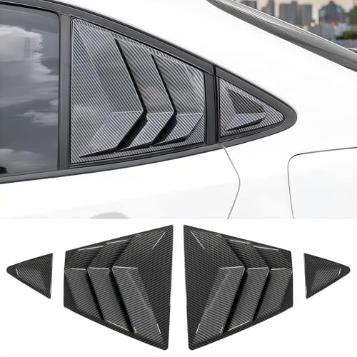 Persiennes de fenêtre latérale arrière en carbone pour Toyota Corolla