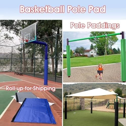 Protezione per il bordo del basket resistente alle intemperie – Imbottitura di sicurezza per campi sportivi interni ed esterni, accessori da basket resistenti agli urti per la massima protezione