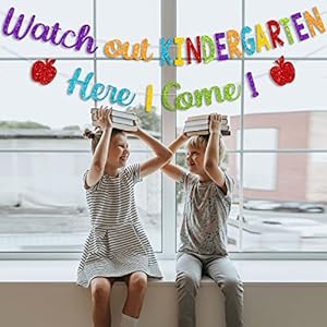 Glitter Watch Out Kindergarten Here I Come Banner Back to School Banner First Day of School Preschool Banner Preschool Kids Classroom Party Decoration Supplies Glitter Watch Out Kindergarten Here I Come Banner Back to School Banner First Day of School Preschool Banner Preschool Kids Classroom Party Decoration Supplies