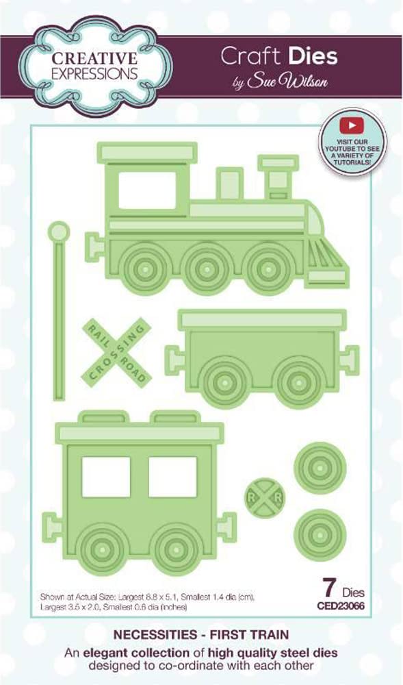 Creative Expressions Sue Wilson Necessities First Train Craft Die, Grey, One Size