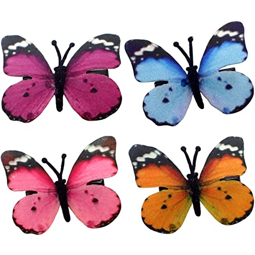 Topkids Accessories Butterfly Hair Clips for Girls and Women Hair Accessories for Girls Kids Hair Clips, Butterfly Clips