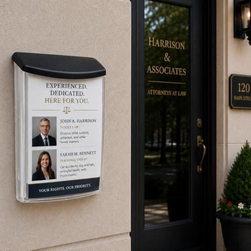SOURCE ONE Premium Large Outdoor Real Estate Style Brochure Holder by SOURCE ONE - Used condition - Image 3