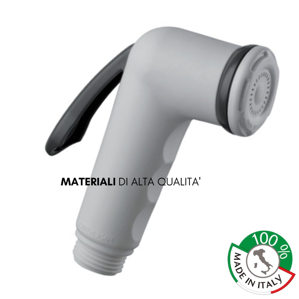 Schläfer 8117 | Doccetta per Bidet Universale, Doccino per Bidet Shut off in Abs, Doccino per Wc a Mano Bianco, Doccetta Igienica per Idroscopino