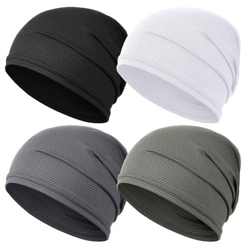 Image of JenPen Cooling Skull Cap for Men Women, Breathable 3D Mesh Quick Dry Helmet Liner, Summer Sweat Wicking Running Cycling Cap