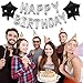 Party Decoration Supplies/Birthday Decorations With Happy Birthday Banner/happy Birthday Balloons Decor, Perfect For Girls Boys Kids Women And Men/Blue Silver and Black<69 pcs>