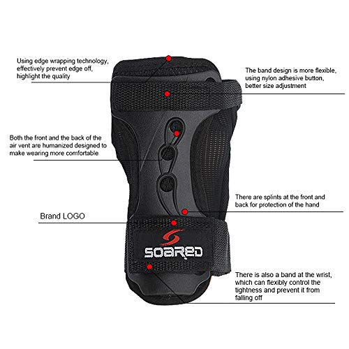 Almofadas de pulso, Andoer Protetores de pulso Almofadas de pulso Engrenagem de proteção Almofadas d