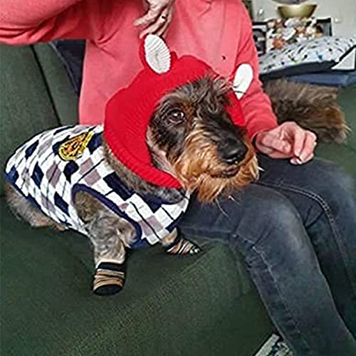 Treonca Quiet Ears for Dogs, Dog Ear Muffs Noise Protection, Pet Christmas Warm Caps Puppy Cat Hat with Ears for Medium… - Image 4