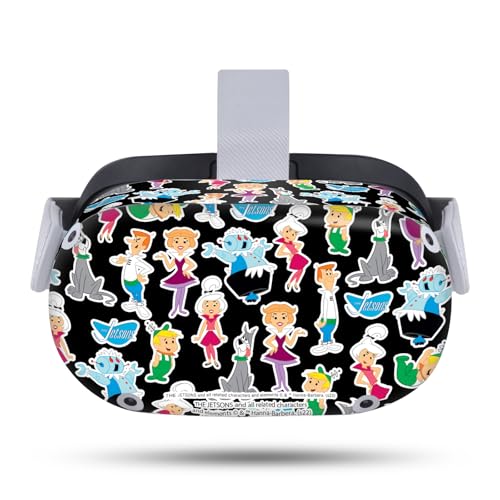 Head Case Designs Officially Licensed The Jetsons Pattern Graphics Vinyl Sticker Skin Decal Cover Compatible with Meta Quest 2
