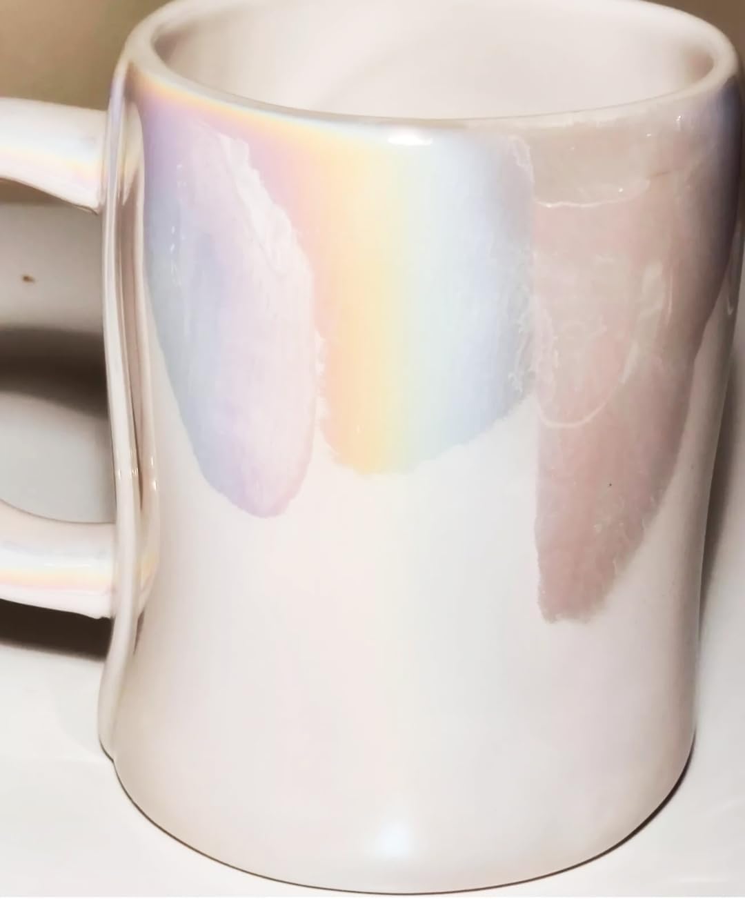 Rae Dunn I WANT CANDY Mug IRIDESCENT - Valentine's Day - 16 oz - Dishwasher and Microwave safe
