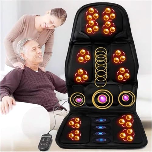 SHANRROW Electric Body Massage Pad, Full Body Heated Shiatsu Massage Mat for Office Chair Use