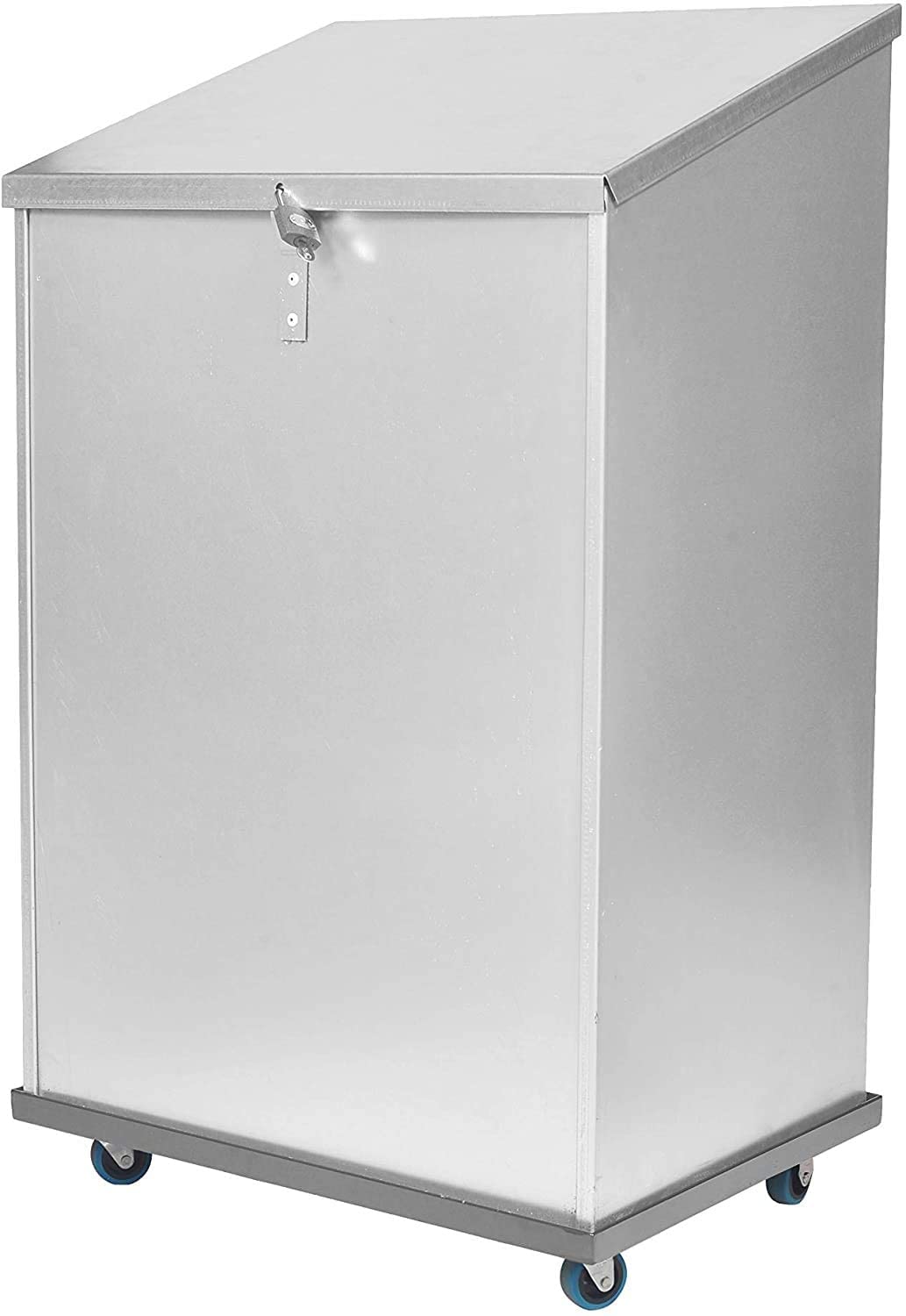 Avonstar Classics Range Galvanised Animal Feed Bin (Double Compartment with a Bogie)