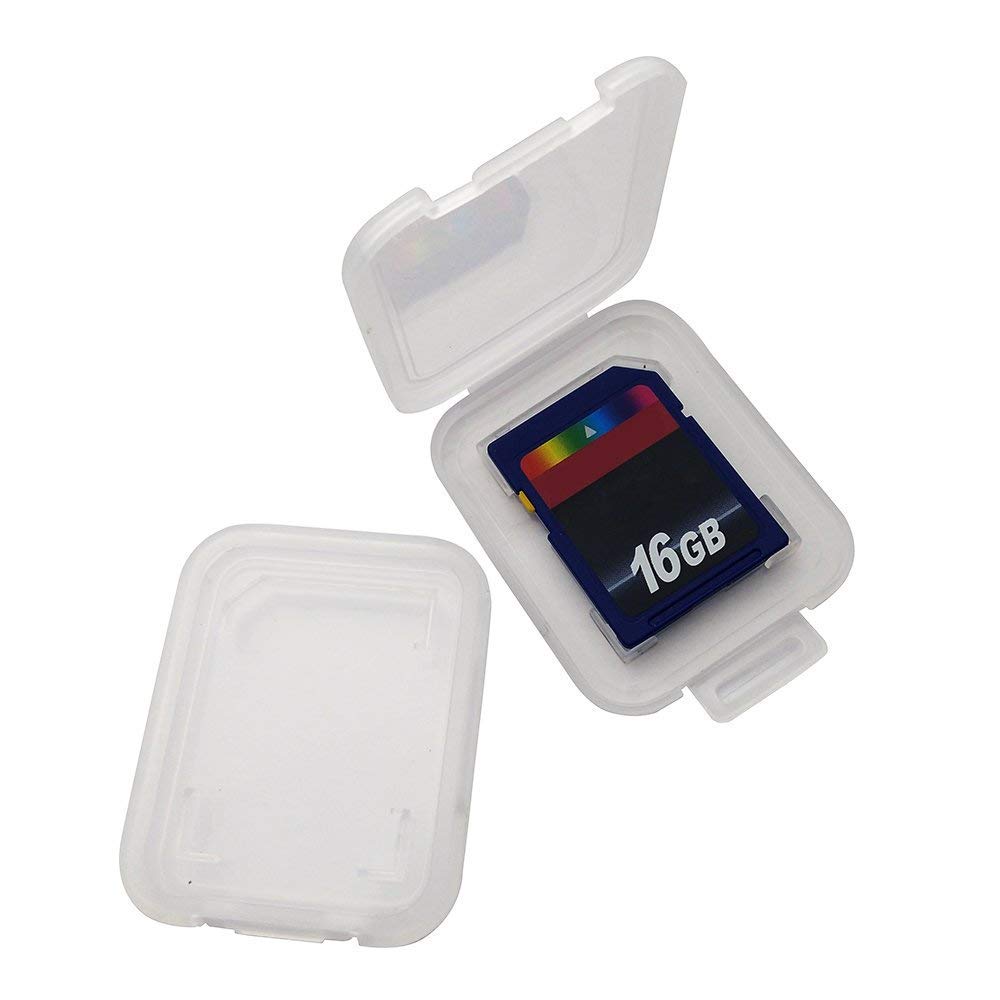 Divisstar - Confezione da 10 custodie in plastica per schede di Memoria SD MMC/SDHC PRO Duo (Scheda di Memoria Non Inclusa)