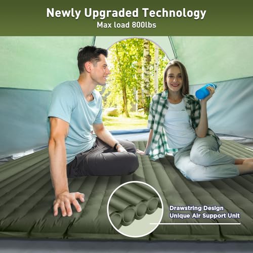 Elegear DOUBLE SLEEPING PAD For Camping, 4 Inch Ultra-Thick Self Inflating Camping Pad 2 Person thumb #3