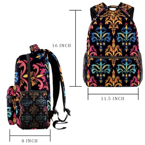 Sac de travail fleur de lys résistant pour ordinateur et voyage - 2