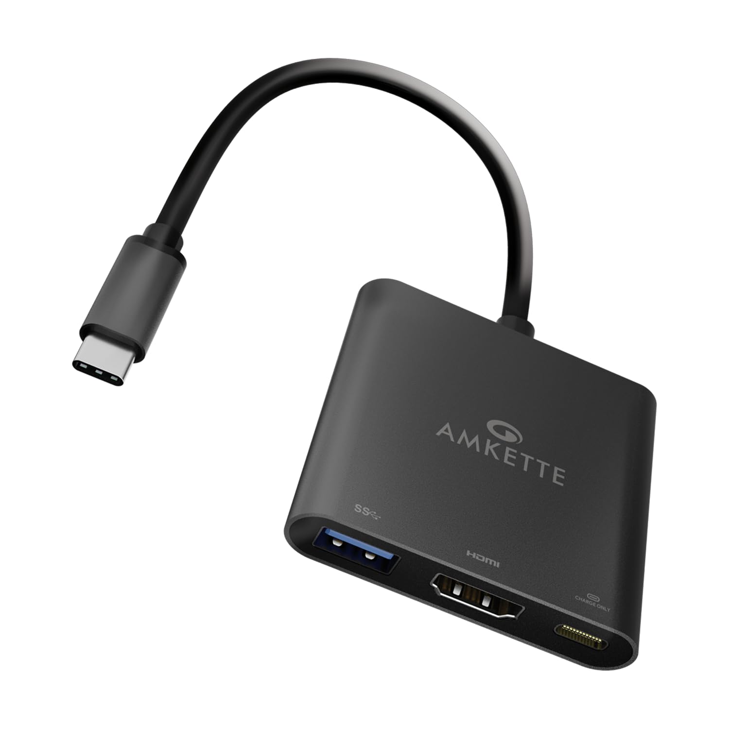 Amkette MultiPort Type C 3 in 1 Hub with 4K HDMI Output to Monitors, TVs & Projectors for MacBook, Chromebook and More (Metal Design) (Gun Metal) (B08MFPPMLD) Amazon Price History, Amazon Price Tracker