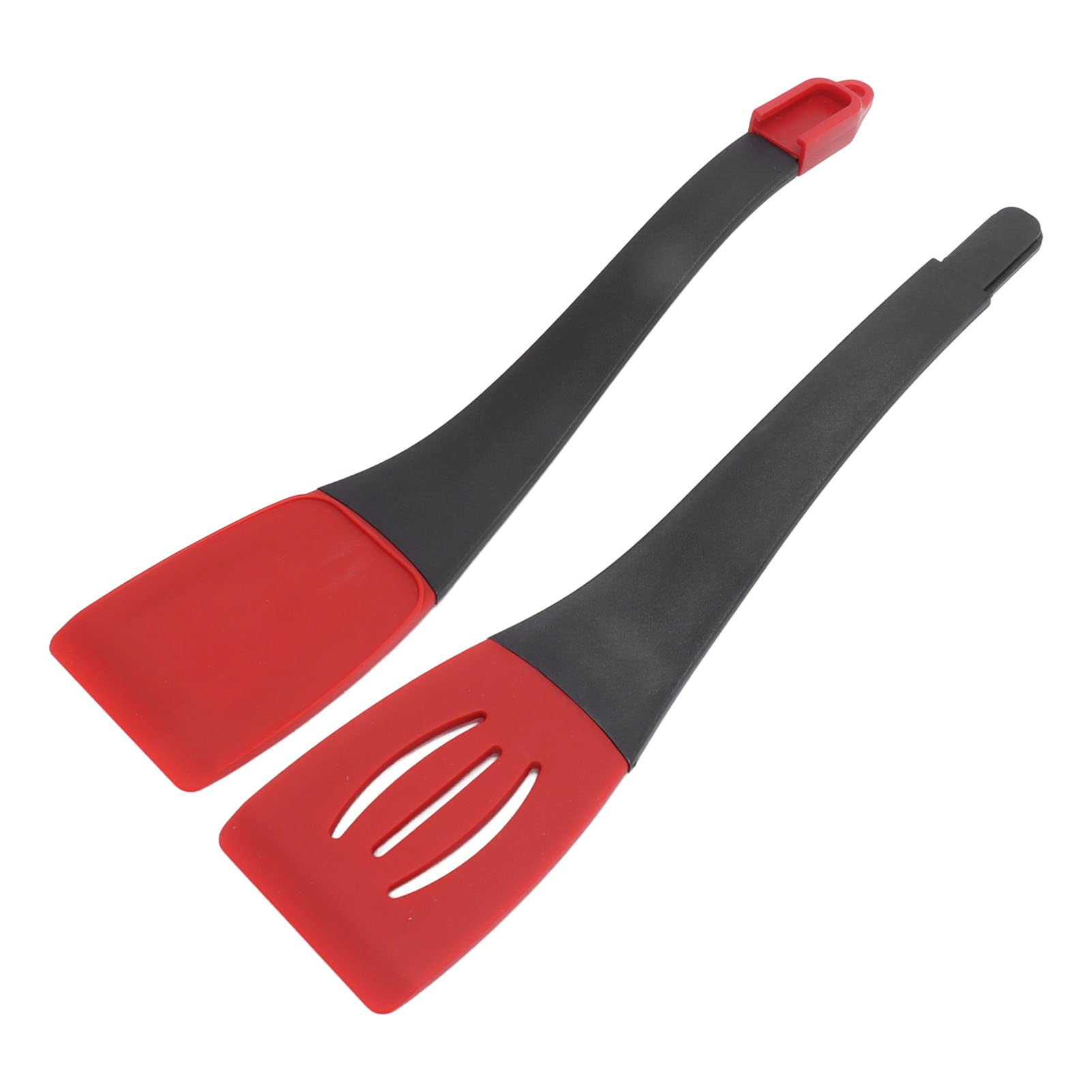 Pinza Da Cucina 3 In 1 In Silicone – Spatola, Paletta Forata E Pinza In Un Unico Attrezzo – Resistente Al Calore 230°C – Grigio/Nero – Set Da 3 Pezzi - 4