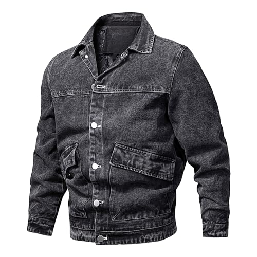 Veste cowboy classique homme robuste anti-usure style vintage authentique