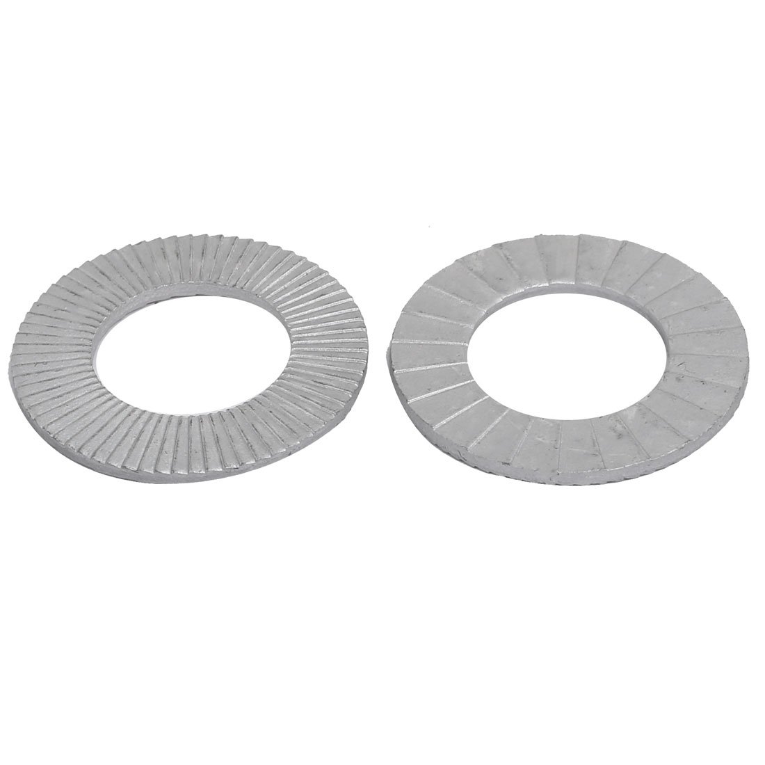 Aexit 16mm Inner quality Parts Dia Carbon Steel Wedge Locking Washer Silver Tone 4 Pcs Model:74as639qo572