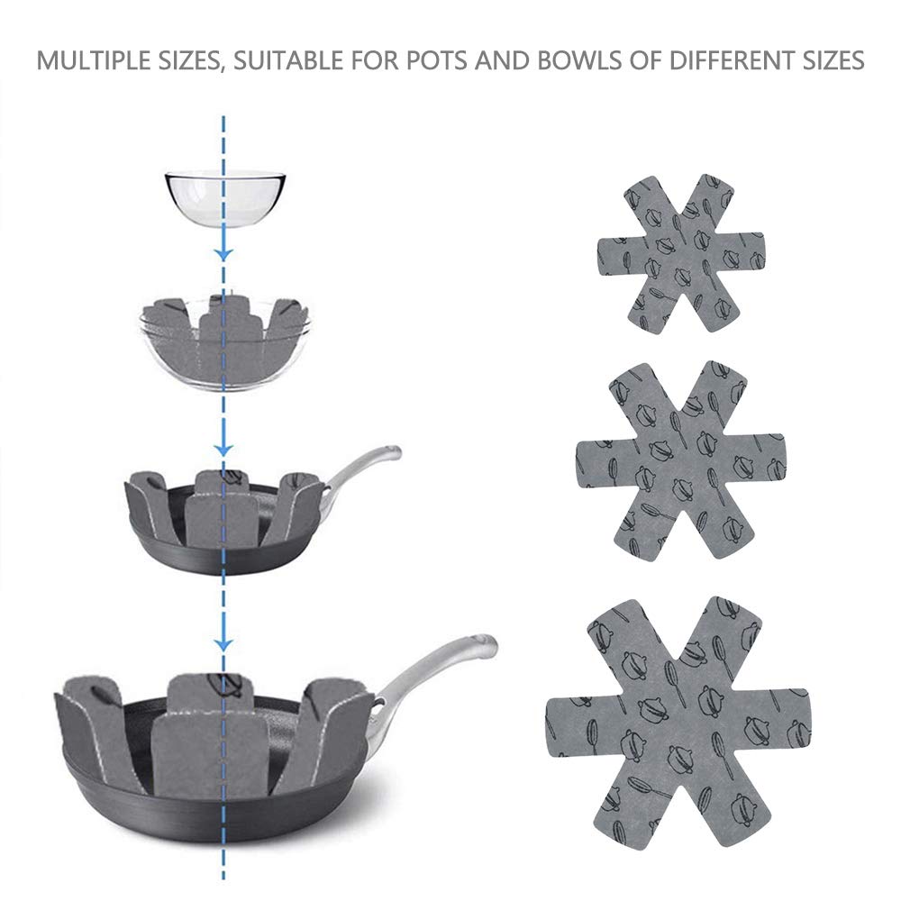 鍋 フライパン 保護用 プレート 3個セット 赤色 傷防止 食器 収納 71jp30f31DL._AC_UF894,
