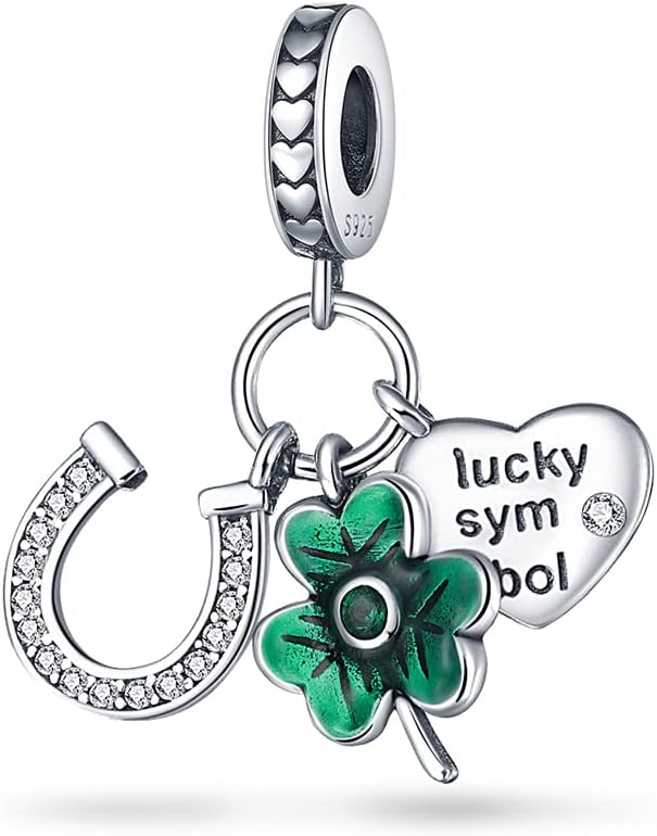 LNQOBU Abalorios de plata de ley 925 para pulseras Love Mom Heart Charm Travel Charms Fit Mother Day Gift