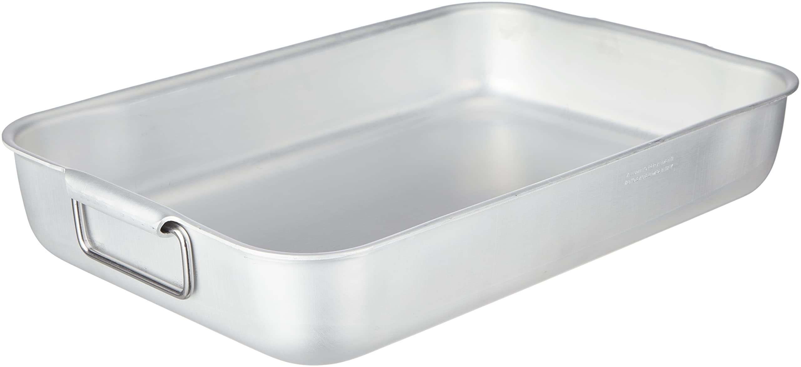 Pentole Agnelli ALMA15045 Rostiera Rettangolare con Maniglie, Alluminio, Argento, 48.5 x 30 x 8.5 cm
