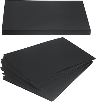 JOIKIT 100 Sheets A4 Black Card Paper, 300gsm 297 x 210mm Cardstock for DIY, Art